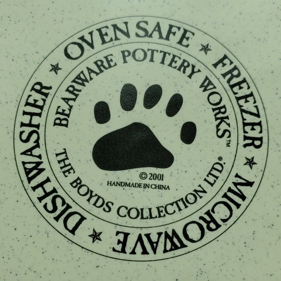 Boyds Bears Home Sweet Home Plates Bearware Pottery Boyds Collection Teddy Bears - Picture 5 of 5